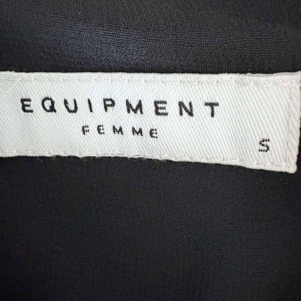 Equipment Femme Blue Silk Bomber Jacket | Size Small | Fall/Winter 2014–Resort 2 - Picture 7 of 8